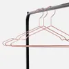 Metal wire suit garment pants skirt dress coat hanger Rose gold copper wire clothes hanger DH9477