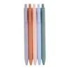 PENS DE GEL 10 PCS Macaroon Color Push-Action Pen Student Exame -Tip Neutro