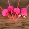 Inne świąteczne zapasy imprezowe 50pcs/zestaw Śliczne plastikowe słomki na urodziny ślub w Baby Shower Celebration i wielofunkcyjne z Flamingo