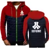 Новые Мужчины Hoodie Осень Defqon 1 Rock Hip Hop Streetwear Мужчины Молния Толстовки Молдовые Толстовки Мужские Печать Спортивные Худовые Куртка Мужчин