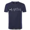 T-shirts Japon Motos Heartbeat Mode Hipster Harajuku Tshirt Hommes Polyester Boyfriend Cadeau De Noël Cool 210629