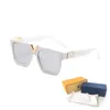 Высокое качество женщины солнцезащитные очки роскошные моды мужские солнцезащитные очки ультрафиолетовые мужчины дизайнерские очки градиент металлический шарнир глазные женские Nglasses с коробками 2371