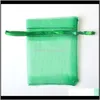 Wrap Event Festive Supplies Home & Garden100Pcs/Lot (9 Sizes) Organza Jewelry Packag Bag Wedd Party Decorat Favors Dable Gift Bag&Pouches Bab