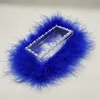Boîte de cils de plumes portable Boîte d'emballage de cils rectangulaires en perles Boîte-cadeau en acrylique 9 couleurs Fournitures d'emballage de mode 532 V21067574