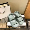 with box 2021 Super sandals luxurys men's women's sandal designers summer slipper flat bottom 35-40 0101 d1D2#