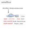 Sophitina mulheres sapatos sandálias verão meados de salto quadrado quadrado dedo do pé conforto vestir elegante tecer moda azul fo337 210513