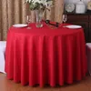 yryie 1pcソリッドカラーパープルワイン丸いf話のための赤い洗えるウェディングテーブルクロス