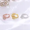 Projection Charm Crown Ring Romantic Confession Jewelry 100 Languages i Love You Projections Rings Adjustable Luxury Temperament