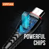 Vipfan 3A شحن سريع كابلات USB نوع كابل مايكرو الملحقات المحمولة شحن الهاتف مخصص مع مربع التجزئة CB-X1