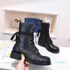 Luxury Designer Patti Laureate Platform Desert Sand Boots Boot Fashion Woman Bootie med Original Box