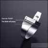 Solitaire Ring Rings Jewelry Personal Protection Invisible Safety Men And Women Self-Defense Fashion Womens Choice Y1124 Drop Delivery 2021