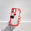 Custodie per telefoni Kickstand per Iphone 12 Pro Max Mini 11 XR XS X 8 7 plus Nuovo design Protezione obiettivo fotocamera Specchio trasparente Make up selfie Custodia ausiliaria Cover posteriore trasparente