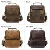 Messenger Bag Herren Echtleder MVA Umhängetasche für Mann Vintage Hight Qualität Griff oben Schulterhandtaschen 8951