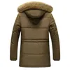 Män vinterjacka parkas kappa päls krage mode tjockna bomull varm ull liner jackor casual stor storlek 7xl män coat 211104