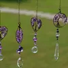 Healing Spiritual Window Hanging Decor Amethyst Tree Of Life wall hanging Chakra Prism Natural Crystal Pendant Home Ornament