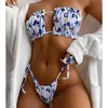 In-X Sexy Butterfly Top High Taille Bikini 2020 Femme Vintage Love Maillots de bain Femmes Maillot de bain String Bikini Set Push Up Maillot de bain X0522