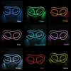 Party Black Luminous Charming s Female Sexy Masque Puntelli Lace EL Led illuminato Women Girls Neon Glow Mask Decor