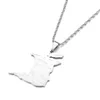 Trinidad And Tobago Map City Name Pendant Necklaces Women Men Stainless Steel Ethnic Jewelry Gift