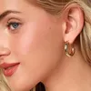 Hoop Huggie Chunky Earrings 2022 여성 빈티지 금색 후프 Big Ring Jewelry Girls 선물 귀 액세서리 도매 KAE162
