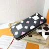 M80683 Classic High Quality Design Wallet Multicolor Burses Holdert Holder Feminino Classics Button Pocket Leopard Print WA2342