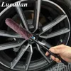 Lucullan 38CM Nature Wool Car Wash Wheel Barrels Brushes 100% Sheepskin Premium Super Soft Fiber Woolies