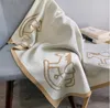 Luxe Designer Pony Patroon Dekens voor Pasgeboren Baby Kinderen Hoge Kwaliteit Katoen Sjaal Deken Maat 100 * 100cm Warme Kerstcadeaus 2021
