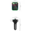 Car Phone Chargers Adapter F3 Universal Bluetooth Wireless Handsfree FM Transmitter Audio MP3 Music Player Dual USB PD 3.1A Quick Charge With Colorful LED Backlight