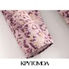 Abiti da donna eleganti con stampa leopardata e drappeggiata, con scollo a V, maniche lunghe, abiti femminili Mujer 210420