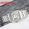 Prezydent Diamonds Bezel Shell Twarzy Zegarek 316L Ze Stali Nierdzewnej Kamień Kwarcowy Ruch Iced Out Wysokiej Jakości Sukienka Zegarki Lady Clock Montre De Luxe