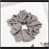 Andere sieraden drop levering 2021 Lichte kleurstreep elastische scrunchies voor vrouwelijke groothandel schattig kawaii baby hoofdband doek haar aessories oy