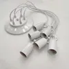 Belysningstillbehör Vintage ljuskrona Vit E27 Multi-Head-kabel 1,5-2,5m för bar / restaurang / loft / café DIY Art Spider taklampa Modern belysning