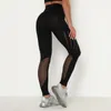schwarze nylon-leggings