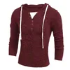 ZOGAA Sweter Mężczyźni Z Długim Rękawem Swetry Solid New Fashion Casual Z Kapturem Zimowe Ciepłe Odzież Slim-Fit Odzież Y0907