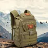 Sport na świeżym powietrzu Wojskowy Tactical Plecak Wspinaczka górska Plecak Camping Piesze wycieczki Trekking Travel Outdoor Bag 40L Q0721