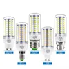 LED lâmpada E27 220V lampara e14 milho bulbo gu10 leds bulbos b22 24 36 48 56 69 72LEDs g9 luz de vela 5730smd casa iluminação bombillas d2.0