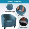 Stretch Velvet Sofa Cover Stretch Leisure Club Chair Slipcover Bath Tub Couch Cover Elastic Armchair Cover Washable Protector 211102