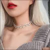 Collane con ciondolo Pendenti Gioielli Rete Perla rossa Catena per clavicola Femminile Personalità coreana Collo Collana girocollo Collana corta con F