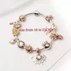 Charm-Armband 925 Silber Roségold Charms Perle für europäische Armbänder Bella Anhänger Zubehör Armreif Valentinstag Geschenk DIY Hochzeitsschmuck