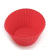 9 см круглые чашки торта пудинг пресс-формы силиконовые булочки чашки DIY выпечки дома домашнее кухня инструменты 6 цветов T500597