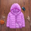 子供のダウンコートボーイのアウターフード付きの女の子暖かいジャケットカラーブロッキングクラシックな子供の服110-160cm