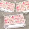 Gel X Nails Extension System Full Cover Sculpted Base Color Stiletto Medium False Nail Tips 240pcs / låda