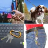 Keychains 10 stks kleurrijke karabijns sleutelhanger alluminium d-ring buckle veer snap haak clip buiten camping dagelijks gebruik fred22