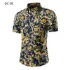 Camicie eleganti da uomo Camicia hawaiana da uomo Camicia casual da uomo Camisa Masculina Stampata Spiaggia Manica corta Abiti da uomo estivi 2021 Taglia asiatica M-3XL