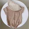 Rompertjes Baby Bodysuit Kleding Koreaanse Zomer Meisje Kleding T-Shrit Boy Romper Jumpsuit Broek voor Outfit Kids van 0-2 jaar