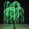 LED Artificial Willow árvore luz verde à prova de chuva ao ar livre ano novo casamento festa de casamento aniversário iluminação paisagem decoração