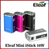 ELEAF MINI Istick Kit 7 Färger 1050mAh Inbyggt Batteri 10W Max Utgång Variabel Spänning Mod med USB-kabel EGO Connector Fast Ship på en dag