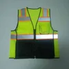 Reflective Piping Level 4 Bulletproof Colorful Weste Custom Work Wear 100 Cotton Safety Vest Yellow