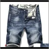 Vêtements Vêtements Drop Delivery 2021 Été Hommes Stretch Short Jeans Mode Casual Slim Fit Haute Qualité Élastique Denim Shorts Homme Marque Clot