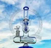 Tuyaux d'eau de narguilé en verre de couleur de mode Mini Bongs d'eau Joint de tuyau d'ondulations uniques 14.4mm bécher Bong Dab Rigs narguilés