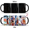 Taza de café creativa clásica que cambia de Color de Anime, tazas mágicas de cerámica, tazas de leche, tazas de café, regalo para beber 210804